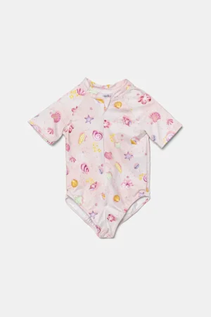 Jamiks costum de baie dintr-o bucată pentru bebeluși SUMMY culoarea bej