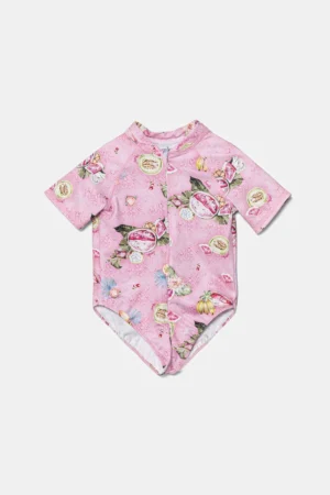 Jamiks costum de baie dintr-o bucată pentru bebeluși SUMMY culoarea roz