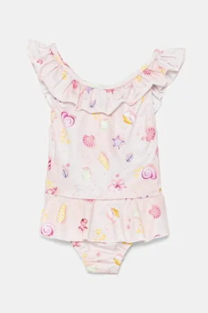 Jamiks costum de baie dintr-o bucată pentru copii MIRAY culoarea bej