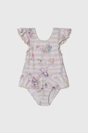 Jamiks costum de baie dintr-o bucată pentru copii culoarea bej