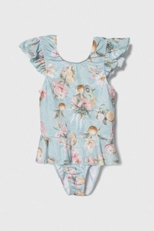 Jamiks costum de baie dintr-o bucată pentru copii culoarea turcoaz