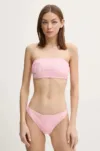 Juicy Couture costum de baie din două piese ARIEL BANDEAU culoarea roz
