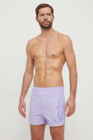 Karl Kani pantaloni scurti de baie culoarea violet