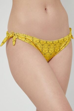 Karl Lagerfeld chiloti de baie culoarea galben