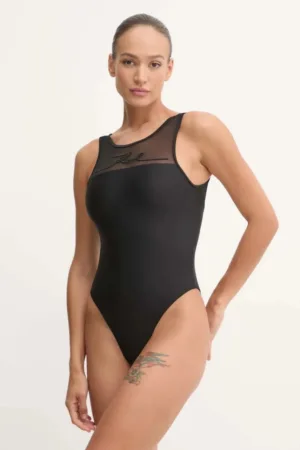 Karl Lagerfeld costum de baie dintr-o bucată culoarea negru