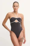 Karl Lagerfeld costum de baie dintr-o bucată culoarea negru