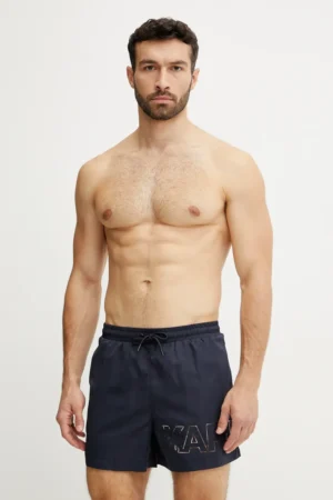 Karl Lagerfeld pantaloni scurti de baie culoarea negru