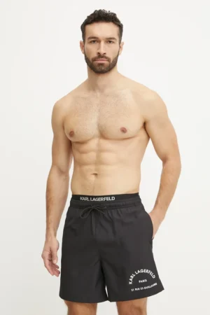 Karl Lagerfeld pantaloni scurți de baie culoarea negru