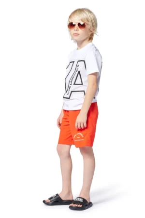 Karl Lagerfeld pantaloni scurti de baie culoarea portocaliu
