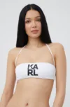 Karl Lagerfeld sutien de baie culoarea alb