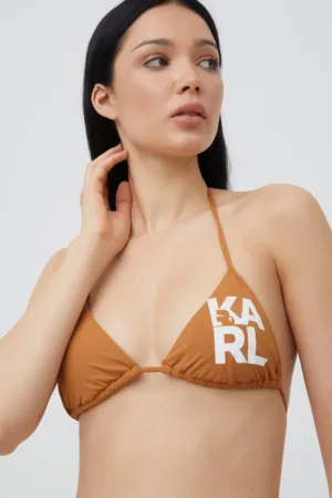 Karl Lagerfeld sutien de baie culoarea maro