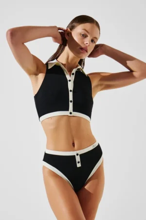 Karl Lagerfeld sutien de baie culoarea negru