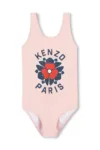 Kenzo Kids costum de baie dintr-o bucată pentru copii culoarea portocaliu