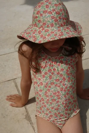 Konges Sløjd costum de baie dintr-o bucată pentru copii COLLETTE SWIMSUIT GRS culoarea roz