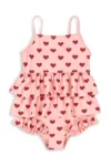 Konges Sløjd costum de baie dintr-o bucată pentru copii MANUCA FRILL SWIMSUIT GRS culoarea roz