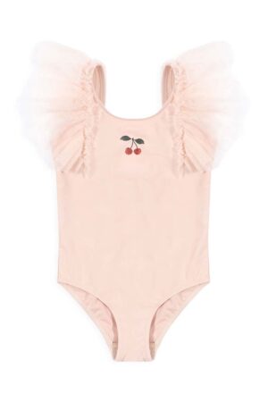 Konges Sløjd costum de baie dintr-o bucată pentru copii culoarea roz