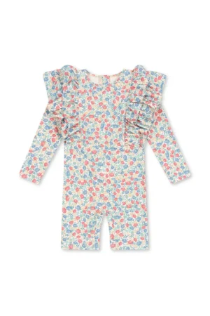 Konges Sløjd costum de baie pentru copii MANUCA FRILL ONESIE GRS KS102511