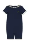 Konges Sløjd costum de baie pentru copii SAILOR ONESIE culoarea albastru marin