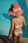 Konges Sløjd costum de baie pentru copii din două piese BOWIE BIKINI culoarea roz