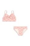 Konges Sløjd costum de baie pentru copii din două piese EDITH BIKINI GRS culoarea roz