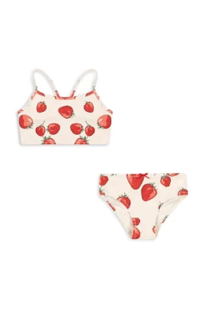 Konges Sløjd costum de baie pentru copii din două piese FRAGO BIKINI GRS culoarea bej