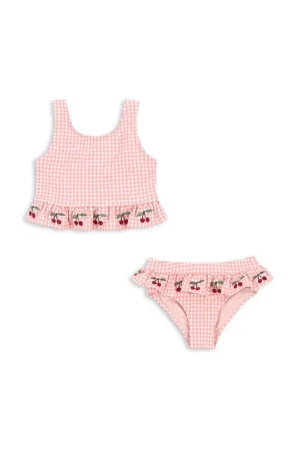 Konges Sløjd costum de baie pentru copii din două piese SOLINE BIKINI culoarea roz