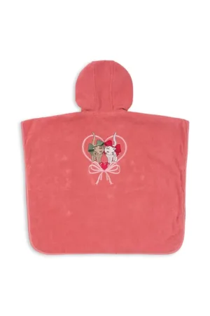 Konges Sløjd halat de baie din bumbac pentru copii TERRY PONCHO EMBROIDERY GOTS KS102809