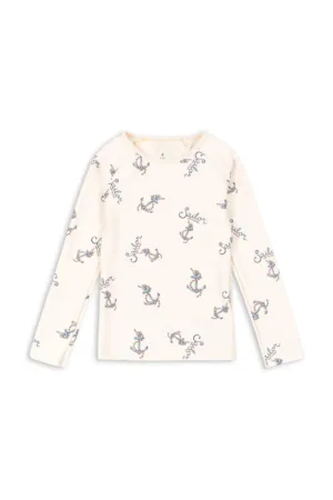 Konges Sløjd longsleeve de baie pentru copii ASTER SWIM BLOUSE GRS culoarea bej