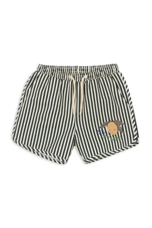 Konges Sløjd pantaloni scurti de baie copii SEER ASNOU SWIMSHORT GRS culoarea negru