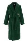 Lacoste halat de baie din bumbac LRENE Vert XL culoarea verde