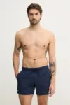 Lacoste pantaloni scurti de baie culoarea albastru marin