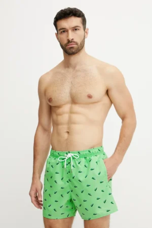 Lacoste pantaloni scurti de baie culoarea verde