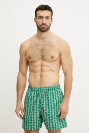 Lacoste pantaloni scurti de baie culoarea verde