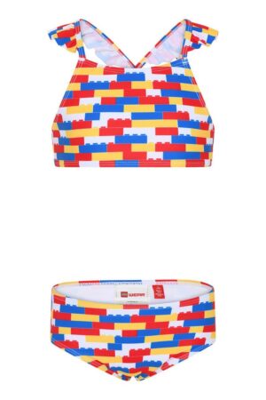 Lego Wear costum de baie copii culoarea rosu