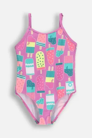 Lemon Explore costum de baie culoarea violet