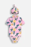 Lemon Explore costum de baie dintr-o bucată pentru copii culoarea roz