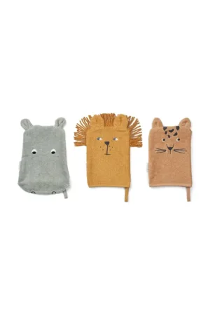 Liewood burete de baie pentru copii Sylvester Washcloth 3-Pack LW14919