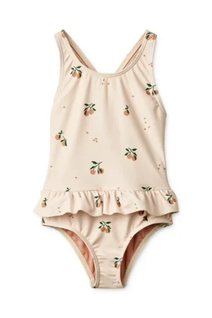 Liewood costum de baie dintr-o bucată pentru copii Amara Printed Swimsuit culoarea bej