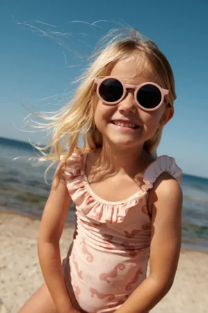 Liewood costum de baie dintr-o bucată pentru copii Kallie Printed Swimsuit culoarea portocaliu