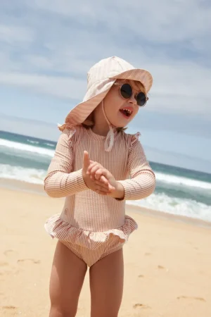 Liewood costum de baie dintr-o bucată pentru copii culoarea portocaliu