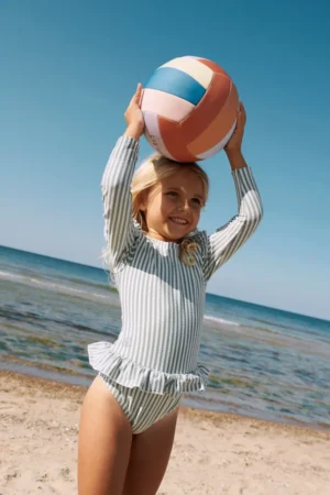 Liewood costum de baie dintr-o bucată pentru copii culoarea verde
