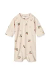 Liewood costum de baie pentru bebeluși Thor Baby Swim Jumpsuit culoarea bej