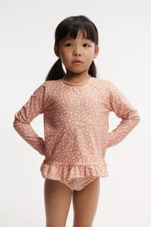 Liewood costum de baie pentru copii din două piese Dagny Swim Set culoarea portocaliu