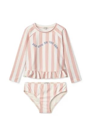 Liewood costum de baie pentru copii din două piese Dagny Swim Set culoarea roz
