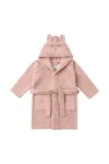 Liewood halat de baie din bumbac pentru copii Lily Bathrobe culoarea roz