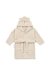 Liewood halat de baie din bumbac pentru copii Lily Polarbear Bathrobe culoarea bej