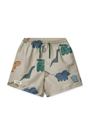 Liewood pantaloni scurți de baie copii Duke Printed Board Shorts culoarea bej