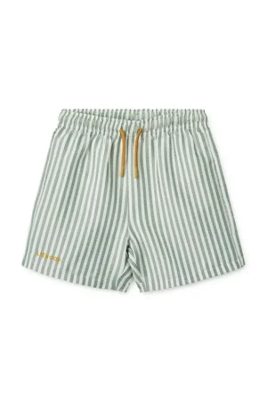 Liewood pantaloni scurți de baie copii Duke Stripe Board Shorts culoarea turcoaz