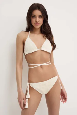 Luisa Spagnoli costum de baie din două piese din in RUNWAY COLLECTION culoarea bej