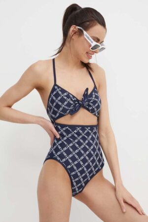 MICHAEL Michael Kors costum de baie dintr-o bucată CUT OUT ONE PIECE culoarea albastru marin